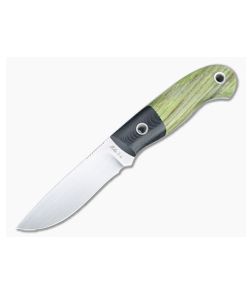 Mike Irie Model 110 Drop Point CPM-154 Micarta Bolstered Stabilized Dyed Maple Fixed Blade 4429 - CU-4429 1