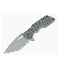 Attn2Detail Medium Mark I Tanto Blasted S45VN Contoured Gunner Grip Titanium Flipper 4463 - CU-4463 1