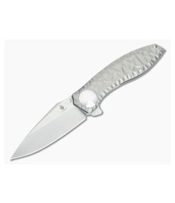 Kizer Cutlery S.L.T. Textured Titanium Frame Lock Flipper S35VN - KC-4474A2 1