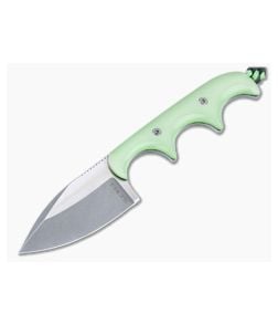 Alan Folts Minimalist Spear Point Two-Tone Stonewashed CPM-154 Glow Kirinite Fixed Blade 4493 - CU-4493 1