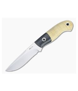 Mike Irie Model 110 Spear Point CPM-154 Bolstered Stabilized Flame Maple Fixed Blade 4509 - CU-4509 1