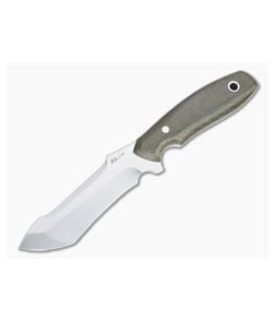 Mike Irie UC-2 Urban Carry Tanto Satin CPM-154 Green Canvas Micarta Fixed Blade 4511 - CU-4511 1