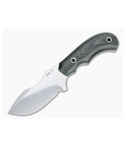 Mike Irie Model 114 Skinner Satin S35VN Green and Black Linen Micarta Fixed Blade 4515 - CU-4515 1