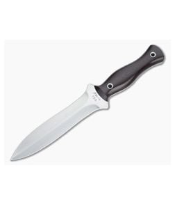 Mike Irie TS-6 Dagger Satin CPM-154 Maroon Linen Micarta Fixed Blade 4520 - CU-4520 1