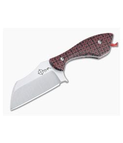 Otha Custom Klax Wharncliffe Satin AEB-L Crusader Cross Acrylic Fixed Blade 4527 - CU-4527 1