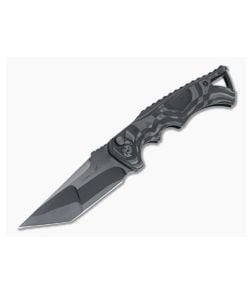 Brian Tighe Custom Tighe Fighter Auto Tanto DLC S90V San Mai Unidirectional Carbon Fiber Folder 4553 - CU-4553 1
