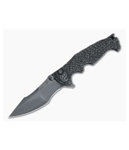 Brian Tighe Custom Small Tighe Breaker DLC RWL34 Harpoon Recurve Integral Carbon Fiber Flipper 4558 - CU-4558 1