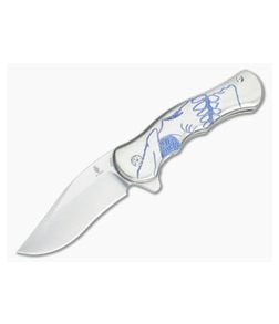 Kizer Cutlery Dorado Skully Titanium Frame Lock S35VN Flipper - KC-455A2 1