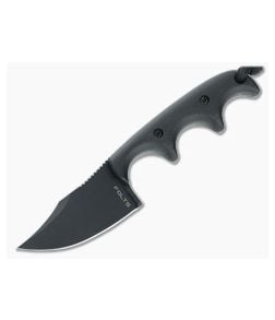 Alan Folts Custom Minimalist Bowie Black CPM-154 Black G10 Fixed Blade Neck Knife 4636 - CU-4636 1