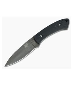 Aaron Frederick Custom Work Horse Spear Point Patina 1095 Black G10 Fixed Blade Knife 4649 - CU-4649 1