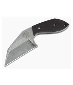 Trash Panda Knives F Off Stonewashed CPM-3V Red Micarta Fixed Blade Knife 4655 - CU-4655 1
