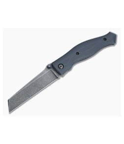 Alan Folts Linear Prototype Tier 1 Acid Washed CPM-154 Slate G10 Liner Lock Folder 4679 - CU-4679 1