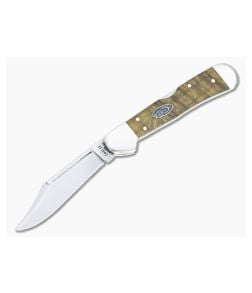 Case Mini Copperlock Smooth Yellow Curly Oak Wood 47127 - CA-47127 1