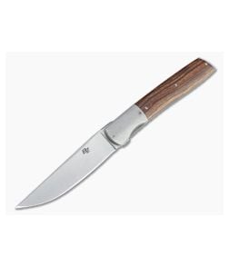 Brad Zinker Urban Trapper Front Flipper LLF Stonewashed CPM-154 Bolstered Desert Ironwood Folder 4714 - CU-4714 1
