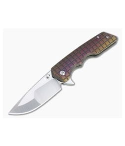 Attn2Detail Medium Mark 3 Compound Urasuki Satin S30V Bronze Frag Titanium Flipper 4719 - CU-4719 1