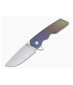 Attn2Detail Medium Mark 3 Hollow Urasuki Satin Magnacut Gradient Wings Titanium Flipper 4720 - CU-4720 1