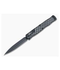 Heretic Custom Cleric II Prototype D/E Black Elmax Textured Metal Inlay OTF Automatic 4723 - CU-4723 1