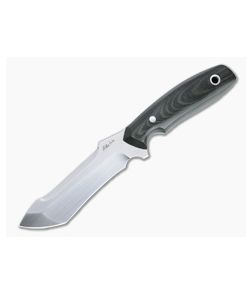 Mike Irie UC-2 Urban Carry Satin CPM-154 Black and Green Linen Micarta Fixed Blade 4733 - CU-4733 1