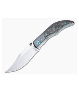 Alan Folts Sultan Satin CPM 154 Zirconium Bolstered Carbon Fiber Folder 4752 - CU-4752 1
