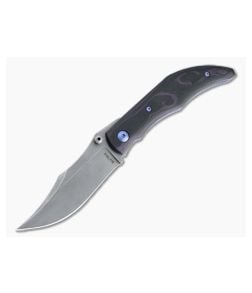 Alan Folts Sultan Tumbled CPM 154 Purple Marbled G10 Folder 4753 - CU-4753 1