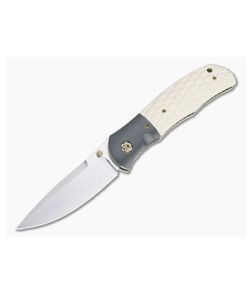 John W. Smith Custom Fusion Satin S45VN Zirc Bolstered Westinghouse Micarta Folder 4775 - CU-4775 1