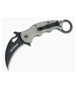 Fox Knives 479 Karambit Green Canvas Micarta Black N690Co Folder 479-MI - FK-479-MI 1