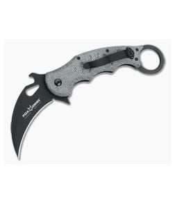 Fox Knives 479 Karambit Black Canvas Micarta Black N690Co Folder 479-MIB - FK-479-MIB 1