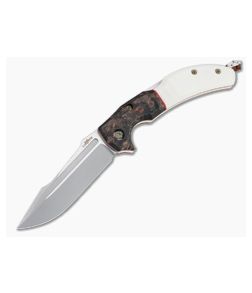 Lhotak Designs Custom Harpoon ATI 425 Amboyna and Elforyn Back Lock Folder 4792 - CU-4792 1