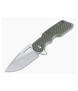 Attn2Detail Medium Mark I Flipper Satin S35VN Contoured Gunner Grip Titanium Folder 4798 - CU-4798 1