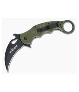 Fox Knives 479 Karambit OD Green G-10 Black Blade - FK-479OD 1