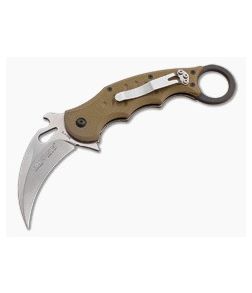 Fox Knives 479 Karambit OD Green G-10 Stonewash Blade - FK-479ODSW 1