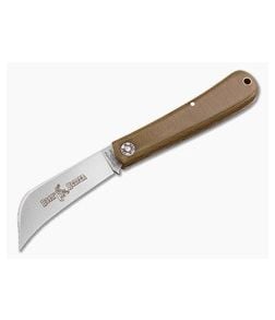 Farm and Field Tool Hayn' Helper Pruner Blade Green Linen Micarta - GEC-47P116-GLM 1