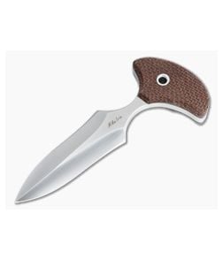 Mike Irie Version 2 Push Dagger CPM-154 Brown Burlap Micarta Fixed Blade 4809 - CU-4809 1