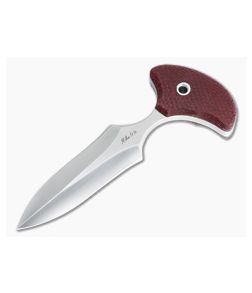 Mike Irie Version 2 Push Dagger CPM-154 Red Burlap Micarta Fixed Blade 4810 - CU-4810 1