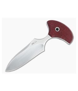 Mike Irie Custom Version 3 Push Dagger CPM-154 Red Burlap Micarta Fixed Blade 4816 - CU-4816 1