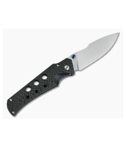 Jason Guthrie Custom Scout 2.0 Left Handed Carbon Fiber M390 Harpoon Drop Point 4824 - CU-4824 1