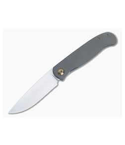 Burger Custom Atlas CFL M390 Drop Point Full Titanium Bronze Accents Front Flipper 4828 - CU-4828 1