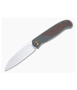 Burger Custom Atlas SFL M390 Sheepfoot Crazy Fiber Inlay Front Flipper 4837 - CU-4837 1