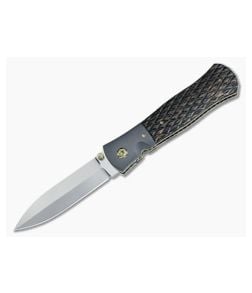 John W. Smith Custom Gemini Dagger Black Palm Wood and Zirconium Handle S45VN Blade CU-4839 - CU-4839 1