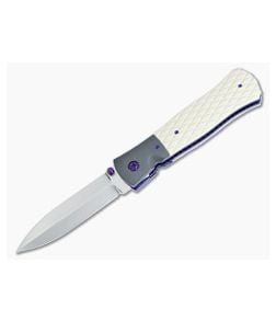 John W. Smith Custom Gemini Dagger Westinghouse Micarta and Zirconium Handle S45VN Blade CU-4840 - CU-4840 1