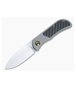 Burger Custom EXK SFL M390 Spear Point Carbon Fiber Inlay Front Flipper 4851 - CU-4851 1