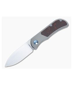 Burger Custom EXK SFL M390 Spear Point Crazy Fiber Inlay Front Flipper 4852 - CU-4852 1