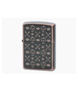 Zippo Windproof Lighter Indian Pattern 48543 - ZI-48543 1