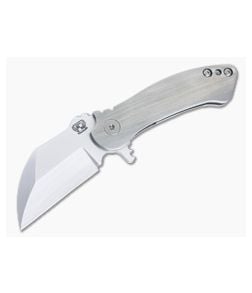 Grindhouse Knives TMAx 2.0 #2 Flipper Titanium Handles Hand Rubbed Satin CTS-XHP Sheepsfoot Blade 4862 - CU-4862 1