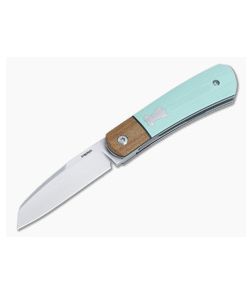 Enrique Pena Custom Apache Front Flipper Bolstered Tiffany Blue G10 Satin Reverse Tanto 4868 - CU-4868 1