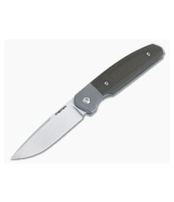 Enrique Pena Custom Caballero Bolster Lock Dark Green Micarta Satin 154CM Drop Point 4875 - CU-4875 1