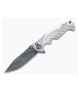 Brian Tighe Custom Small Tighe Breaker Flipper Integral Titanium Handle Black RWL-34 Clip Point Blade 4884 - CU-4884 1