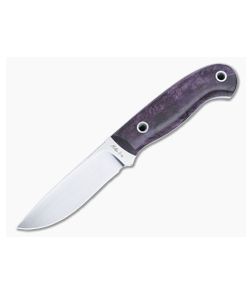 Mike Irie Model 110 Fixed Blade Dyed Stabilized Maple Handles Satin CPM-154 Drop Point Blade 4896 - CU-4896 1