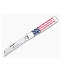Tidioute Cutlery #49 Freedom Sheepsfoot Jack Flag Acrylic Slip Joint 493121 - GEC-493121-FA 1