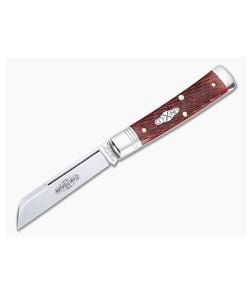Northfield UN-X-LD #49 Freedom Sheepsfoot Garnet Jigged Bone Slip Joint 493121 - GEC-493121-GJB 1